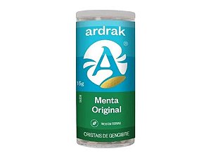 Cristais de Gengibre e Menta Tubo 15g - Ardrak