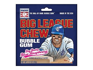 Chiclete Big League Blue Raspberry 60g - Importado EUA