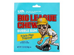 Chiclete Big League Chew Baseball Triple Play Tropical 60g - EUA