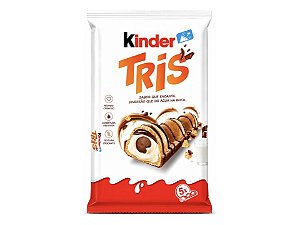 Kinder Tris Wafer Crocante Recheado Ao Leite Chocolate 90g