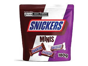 Chocolate Mini Snickers Sortido Bag 180g