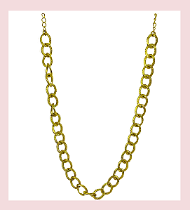 Choker Corrente Semijoia banhada a ouro 18k