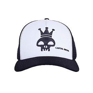 BONÉ TRUCKER BRANCO CAPITAL INICIAL