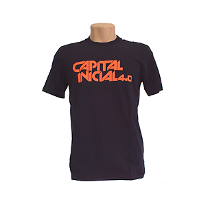 CAMISETA MASCULINA CAPITAL INICIAL 4.0 LOGO LARANJA