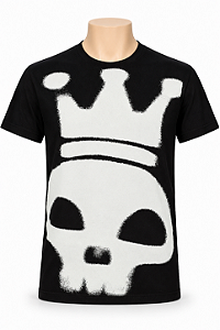 CAMISETA MASCULINA COROA TA25 PRETA
