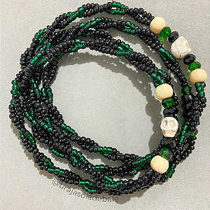 Guia de Exu do lodo preta e verde