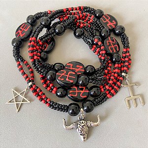 Guia Exu Veludo 3 fios