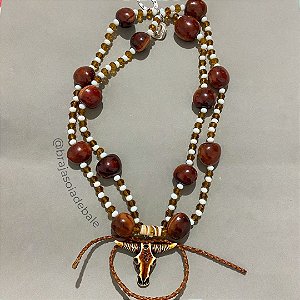 Guia de Boiadeiro em cristal com olho de boi