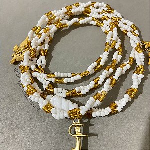 Guia Iansa branca e dourada