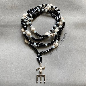 Guia de Exu Caveira em Cristal