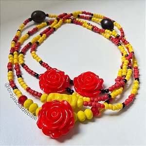 Guia de baiana com rosas e coquinhos