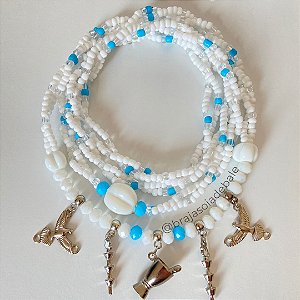Guia de Oxaguian 2 fios branca com azul