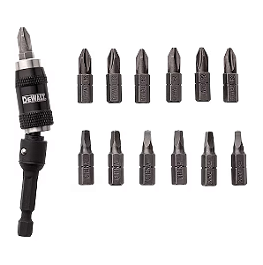 Adaptador Angular para Parafusadeira com 14 Peças DeWalt - DWPVTC14