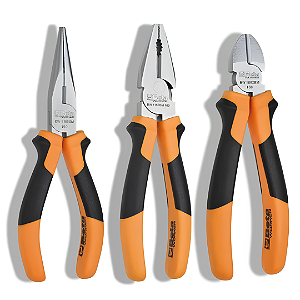 Kit 3 Alicates (Universal, Corte e Bico) Beta Worker