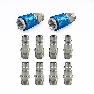 Conjunto Europeu: 2 Engates Rápidos e 8 Pinos