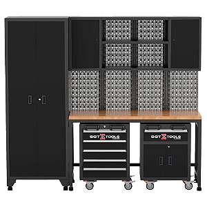 Conjunto de Armários Modulados 9 Peças Sigma Tools