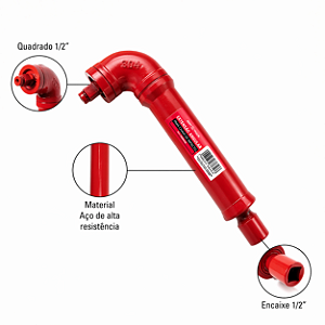 Extensão Angular para Chave de Impacto 1/2" Sigma Tools - 0603999998