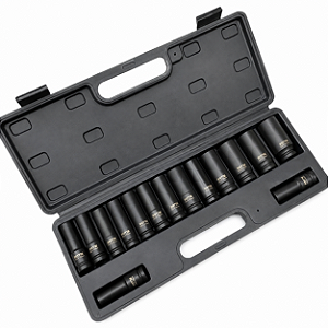 Kit Soquetes de Impacto 1/2" com 15 Peças (10-27 mm) Rotta - RTT101070