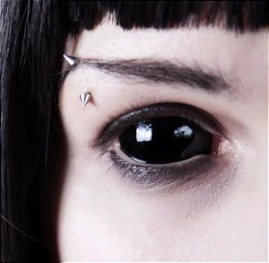 BLACK SCLERA 22mm