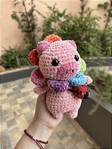 Amigurumi Porco flor