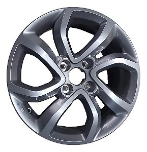 Roda Aro 16 (04 furos) Liga Leve Prata Citroen Aircross Original 96748549ZV