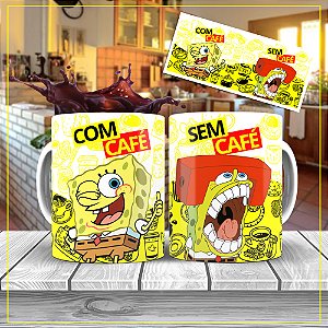 Caneca Personalizada Bob Esponja Café