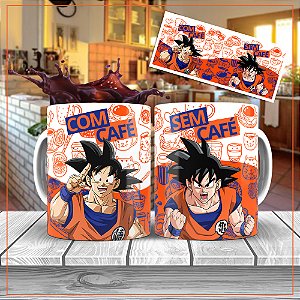 Caneca Personalizada Goku Café