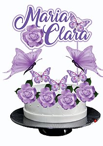 TOPO DE BOLO BORBOLETA