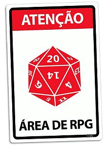 Placa 24x16 - AREA RPG