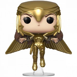 Funko POP! DC - Mulher Maravilha 1984: Mulher Maravilha Voando com Armadura Dourada #324