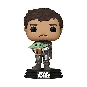 Funko Pop! Star Wars - Mandalorian- Mando Com Grogu #461