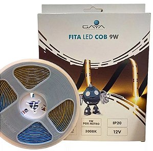 1133 - Fita LED COB 3000K 12V 9W 900lm IP20 Rolo 5mt