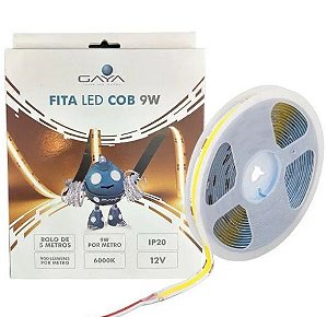 1135 - Fita LED COB 6500K 12V 9W 900lm IP20 Rolo 5mt