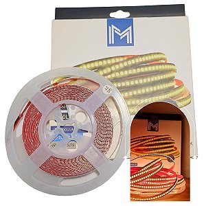 Fita LED 2835 240Leds 12V 2700K 22W/m Rolo 5mt - 2835-240-06