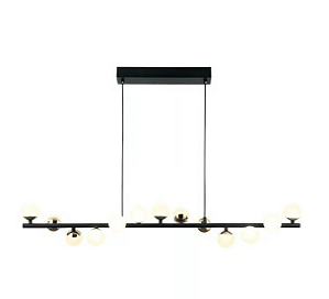 Pendente Lustre Fuxico Dourado 95x17CM 15x2W 3000K - JU007