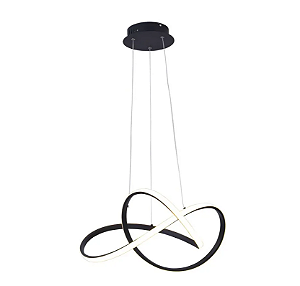 Pendente Lustre LED Fluire 55x24cm 3000K - Sb001b
