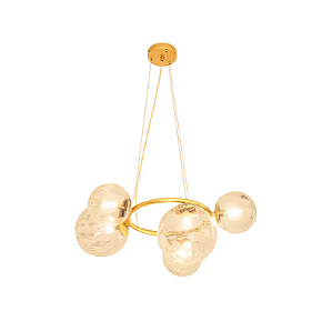 Pendente Lustre Oxala Dourado 62.3x49.6x31cm 5xG9 - RE010S