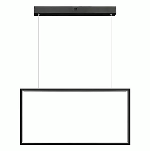 Pendente Lustre TEC Preto 30x60x2cm 32W 3000K - GD016B