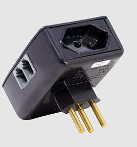 Protetor Raio Pico de Energia p/ Net e Fone 127V - 209