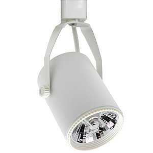 Spot p/ Trilho Usual 1xAr70 Gu10 Branco Metal SKY-214BR