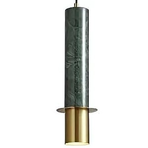 Bc008gr Pendente Nordic I Dourado / Verde 10x30cm 1xg9 Ip20