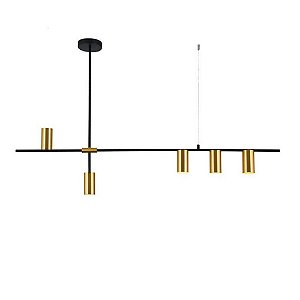 Mor1pd01dr123 Pendente Morse Dourado (c)123cm 3000k