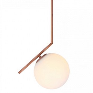 Pendente 29×45cm E27 Metal+VIDRO ROSE - DCD02021D