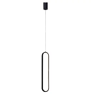 Pendente Led 60×10cm 28W 3000K Metal Preto - DCD03025D