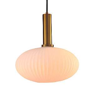 Pendente 30×17cm E27 Metal Bronze Vidro - DCD04042D