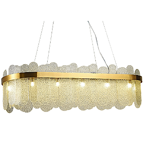 Pendente Nexia 100x35x28cm 12xG9 Halopin Dourado BC004