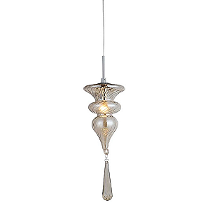 Pendente Organika 15,5x42cm E14 Vela Cromado KB002C
