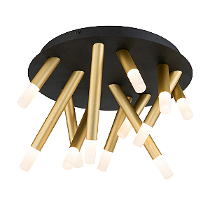 Plafon Led Manacá 47,5x30,5cm 16x3W 2160Lm 3000K Preto BD001S
