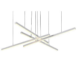 Pendente Led Fato 120x120x4cm 4x15W 3210Lm 3000K Branco GD009
