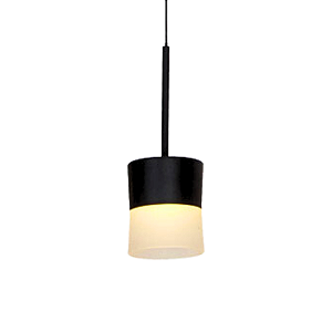 Pendente Led Juggle 5,6x14,9cm 6W 630Lm 3000K Preto Branco JUG1PD01PT006